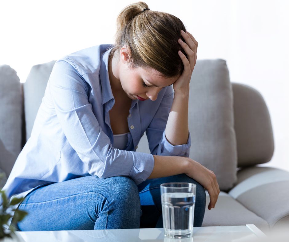 Image of Woman suffering with Depression.